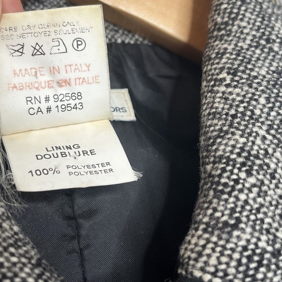 KORS Michael Kors Wool Tweed Blazer Black And White Women’s Size 2 - Picture 6 of 10